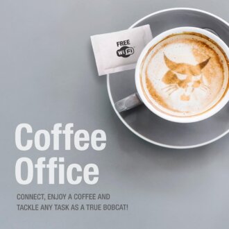 Customer zone wallpapaer motif "Coffee Office"