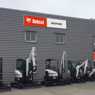 Bobcat and Dealer logo – Illuminated box