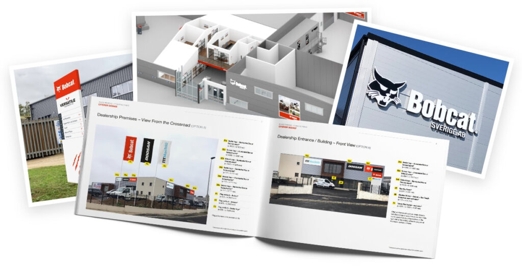 Examples of Bobcat dealership branding projects