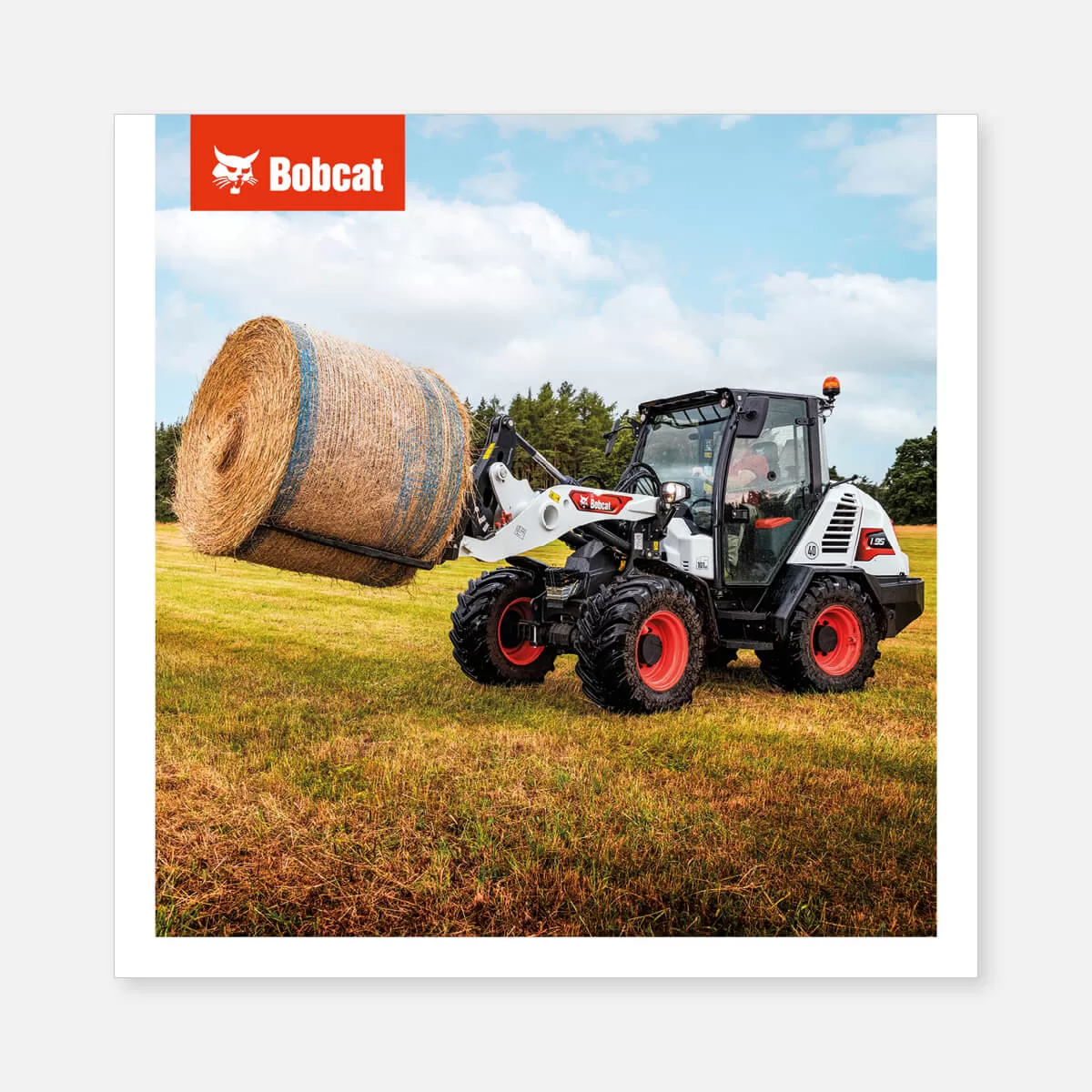 Product poster on canvas – L95 CWL carrying a bale of hay