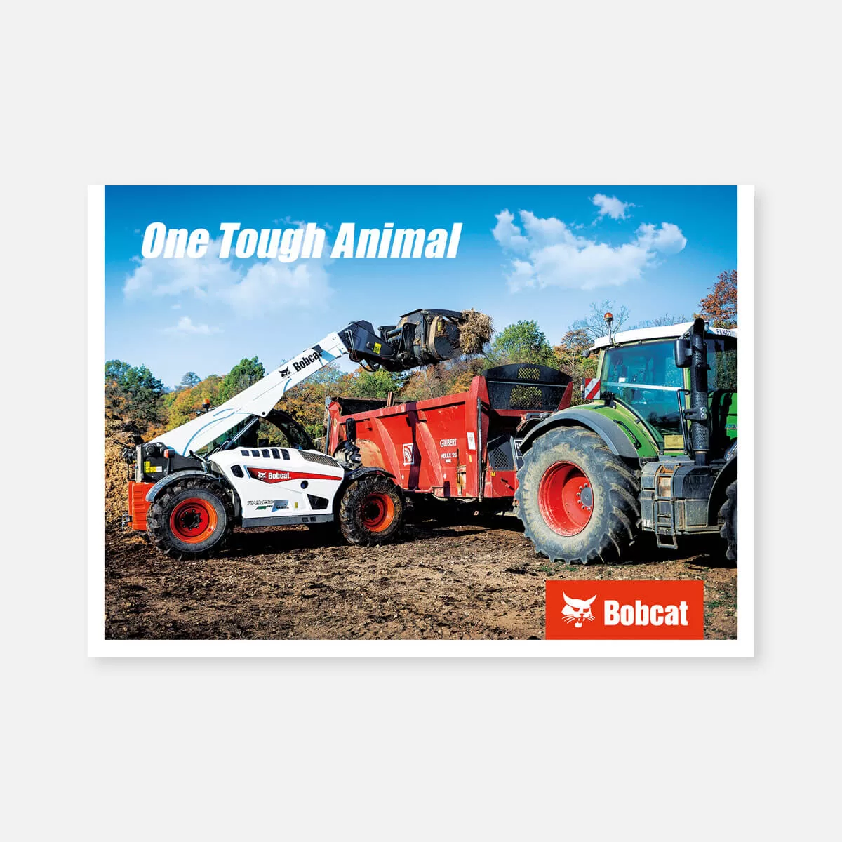 Product poster (PVC) – TL43.80 AGRI loading a trailer