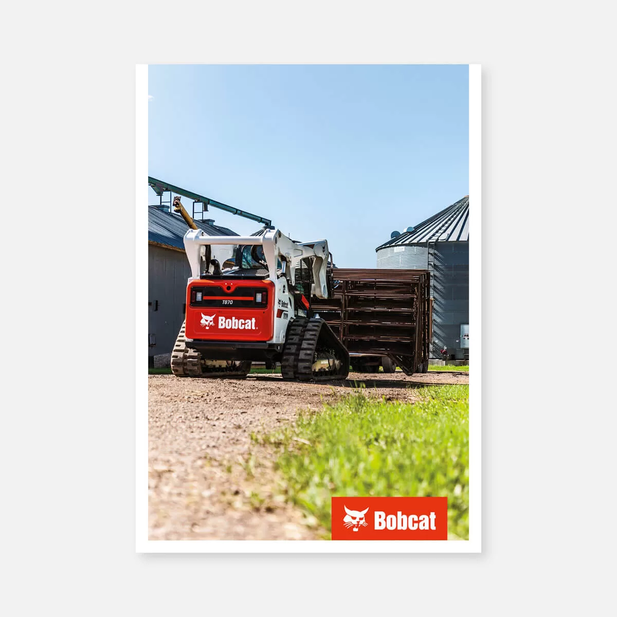 Product poster (PVC) – T870 working on the farm