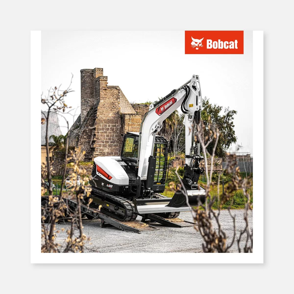 Product poster (PVC) – E88 being unloaded on site