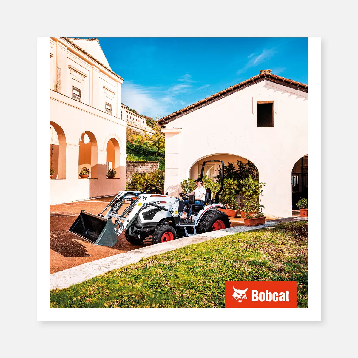 Product poster (PVC) – CT2025 compact tractor in a loader configuration